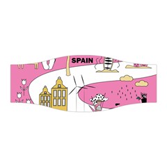 Roadmap Trip Europe Italy Spain France Netherlands Vine Cheese Map Landscape Travel World Journey Stretchable Headband by Maspions