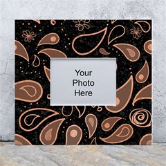 Background Beautiful Decorative Wallpaper Decor Backdrop Digital Graphic Design Trends Unique Style White Wall Photo Frame 5  X 7  by Bedest