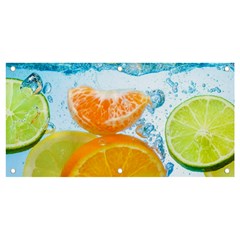 Fruits, Fruit, Lemon, Lime, Mandarin, Water, Orange Banner And Sign 4  X 2  by nateshop