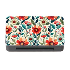 Flowers Flora Floral Background Pattern Nature Seamless Bloom Background Wallpaper Spring Memory Card Reader With Cf by Maspions