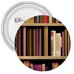 Books Bookshelves Office Fantasy Background Artwork Book Cover Apothecary Book Nook Literature Libra 3  Buttons by Posterlux