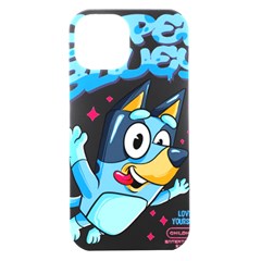Super Bluey Iphone 15 Black Uv Print Pc Hardshell Case by avitendut