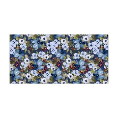 Blue Flowers 2 Yoga Headband by DinkovaArt