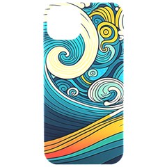 Waves Ocean Sea Abstract Whimsical Art Iphone 15 Pro Black Uv Print Pc Hardshell Case by Maspions