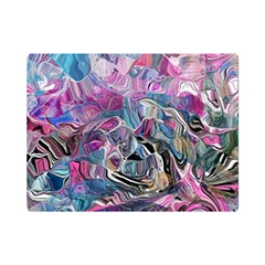 Pink Swirls Blend  Premium Plush Fleece Blanket (mini) by kaleidomarblingart
