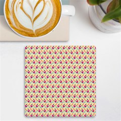 Summer Watermelon Pattern Uv Print Square Tile Coaster  by designsbymallika