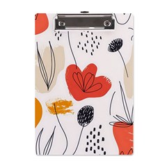 Floral Leaf A5 Acrylic Clipboard by Ndabl3x