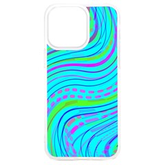 Pattern Swirl Pink Green Aqua Iphone 15 Plus Tpu Uv Print Case by Ndabl3x