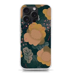 Flower Patterns Pattern Beige Green Iphone 15 Pro Tpu Uv Print Case by Proyonanggan