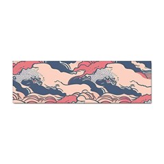 Waves Ocean Sea Water Pattern Rough Seas Digital Art Nature Nautical Sticker Bumper (10 Pack) by Bedest