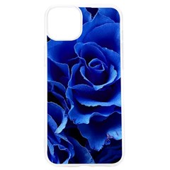 Blue Roses Flowers Plant Romance Blossom Bloom Nature Flora Petals Iphone 15 Pro Tpu Uv Print Case by Proyonanggan