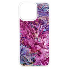 Fuchsia Blend Iphone 15 Plus Tpu Uv Print Case by kaleidomarblingart