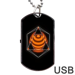 Geometry Dog Tag Usb Flash (one Side) by Sparkle