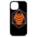 Geometry iPhone 15 Plus Black UV Print PC Hardshell Case Front