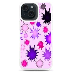 Inks Drops Black Paint Design Iphone 15 Plus Tpu Uv Print Case by Hannah976