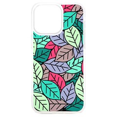 Pattern Leaves Background Nature Iphone 15 Plus Tpu Uv Print Case by Proyonanggan