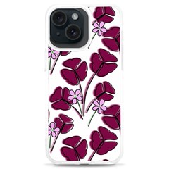 Flowers Pattern Background Nature Iphone 15 Plus Tpu Uv Print Case by Proyonanggan