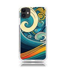 Waves Ocean Sea Abstract Whimsical Abstract Art 3 Iphone 11 Tpu Uv Print Case by Ndabl3x