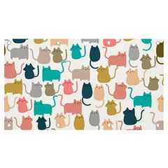 Cute Seamless Pattern Happy Kitty Kitten Cat Banner And Sign 7  X 4  by Hannah976