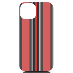 Rosa Grau Streifen Iphone 14 Black Uv Print Case by 2607694c