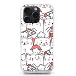 Cute Cat Chef Cooking Seamless Pattern Cartoon iPhone 15 Pro TPU UV Print Case Front