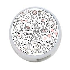 Big Collection With Hand Drawn Objects Valentines Day 4-port Usb Hub (one Side) by Bedest