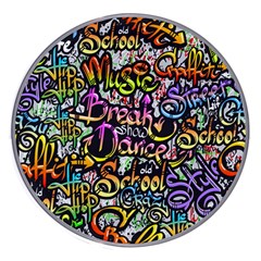 Graffiti Word Seamless Pattern Wireless Fast Charger(white) by Bedest