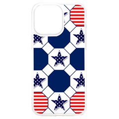 Patriotic Symbolic Red White Blue Iphone 15 Pro Max Tpu Uv Print Case by Ravend