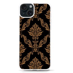 Vintage-pattern Iphone 15 Tpu Uv Print Case by Ket1n9