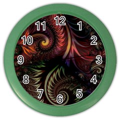 Fractal  Color Wall Clock by 2607694c