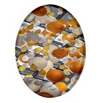 Ballon Classroom Oval Glass Fridge Magnet (4 pack) Front