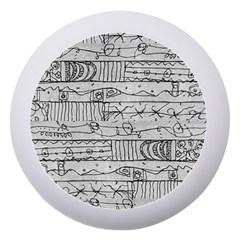 Black And White Hand Drawn Doodles Abstract Pattern Bk Dento Box With Mirror by dflcprintsclothing