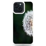 White Flower iPhone 15 Plus TPU UV Print Case Front