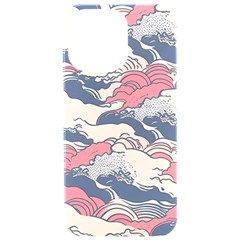 Waves Ocean Sea Water Pattern Rough Seas Digital Art Nature Nautical Iphone 15 Pro Max Black Uv Print Pc Hardshell Case
