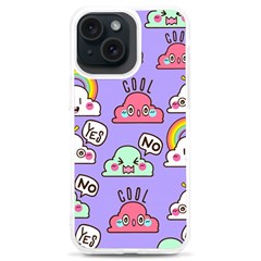 Cloud Seamless Pattern Iphone 15 Plus Tpu Uv Print Case by Apen