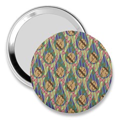 Tribal Background Boho Batik 3  Handbag Mirrors by anzea