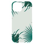 Illustrations Foliage Background Border iPhone 15 Plus Black UV Print PC Hardshell Case Front