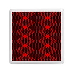Pattern Black Red Memory Card Reader (square) by 2607694c