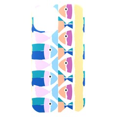 Illustrations Of Fish Texture Modulate Sea Pattern Iphone 15 Black Uv Print Pc Hardshell Case by anzea
