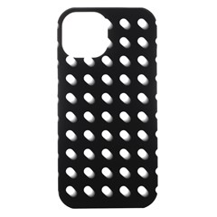 Background Dots Circles Graphic Iphone 15 Black Uv Print Pc Hardshell Case by Ndabl3x