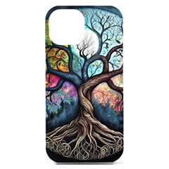 Tree Colourful Iphone 15 Plus Black Uv Print Pc Hardshell Case by Ndabl3x