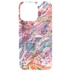 Abstract Summer Flow Iphone 15 Pro Max Black Uv Print Pc Hardshell Case by kaleidomarblingart