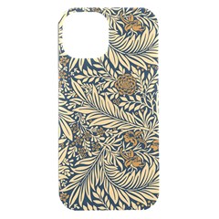 Brown Vintage Background Vintage Floral Pattern Iphone 15 Plus Black Uv Print Pc Hardshell Case by Ndabl3x