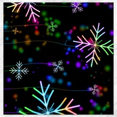 Snowflakes Snow Winter Christmas Canvas 16  X 16  by Bedest