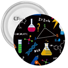 Science Lesson Flat Vector Seamless Pattern 3  Buttons by Loisa77