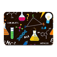 Science Lesson Flat Vector Seamless Pattern Plate Mats by Loisa77