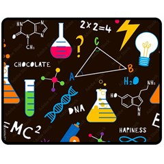 Science Lesson Flat Vector Seamless Pattern Two Sides Fleece Blanket (medium) by Loisa77