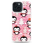 Cute Penguin Pattern iPhone 15 Plus TPU UV Print Case Front