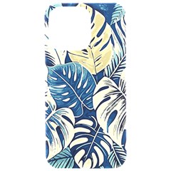 Abstract Art Tropical Leaves Iphone 15 Pro Max Black Uv Print Pc Hardshell Case by Valentinaart