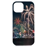 Firework Fireworks Display Lake iPhone 15 Plus Black UV Print PC Hardshell Case Front
